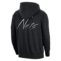 Nike Heather Brooklyn Nets Courtside Versus Flight Pullover Hoodie