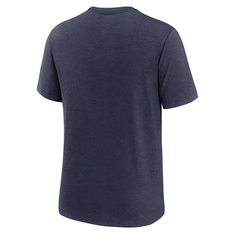 Nike Heather Chicago Cubs Electric Bear Tri-Blend T-Shirt