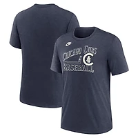 Nike Heather Chicago Cubs Local Hometown Tri-Blend T-Shirt