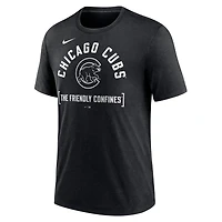 Nike Heather Chicago Cubs Swing Big Tri-Blend T-Shirt