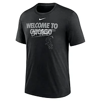 Nike Heather Chicago White Sox Home Spin Tri-Blend T-Shirt