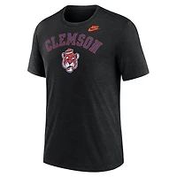 Nike Heather Clemson Tigers Legacy Arch Tri-Blend T-Shirt