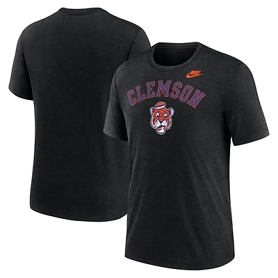 Nike Heather Clemson Tigers Legacy Arch Tri-Blend T-Shirt
