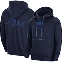 Nike Heather Dallas Mavericks Courtside Versus Flight Pullover Hoodie