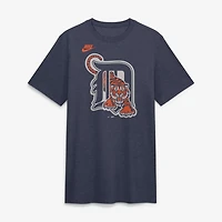 Nike Heather Detroit Tigers Cooperstown Logo Tri-Blend T-Shirt