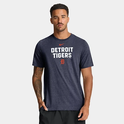 Nike Heather Detroit Tigers Stacked Tri-Blend T-Shirt