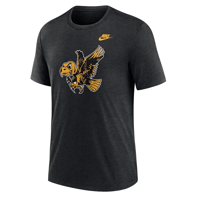 Nike Heather Iowa Hawkeyes Blitz Evergreen Legacy Primary Tri-Blend T-Shirt