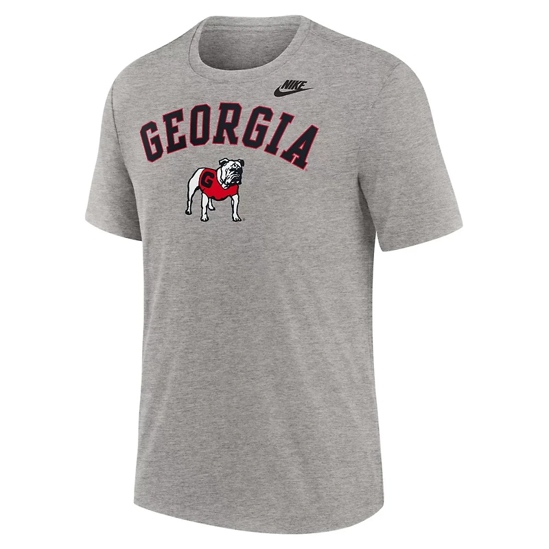 Nike Heather Light Georgia Bulldogs Legacy Arch Tri-Blend T-Shirt