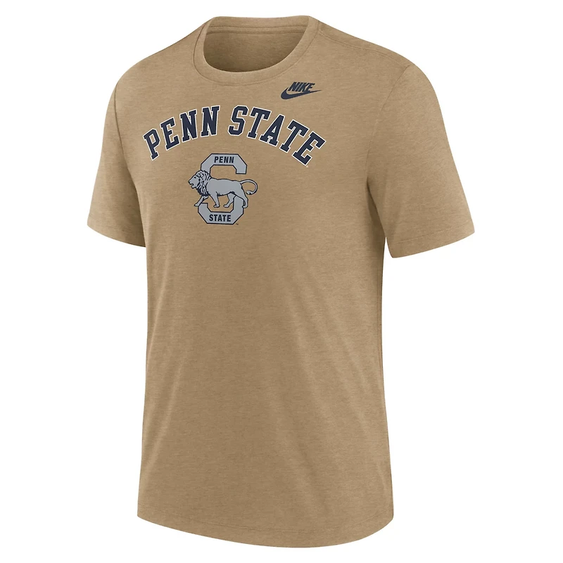 Nike Heather Light Penn State Nittany Lions Legacy Arch Tri-Blend T-Shirt