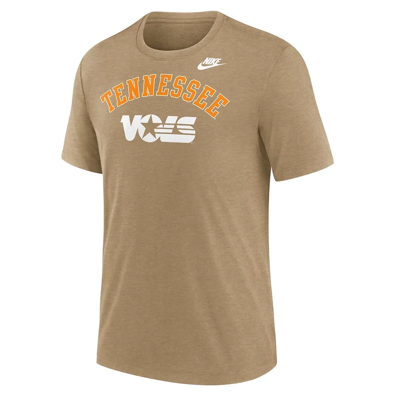 Nike Heather Light Tennessee Volunteers Legacy Arch Tri-Blend T-Shirt