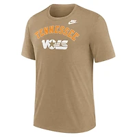 Nike Heather Light Tennessee Volunteers Legacy Arch Tri-Blend T-Shirt