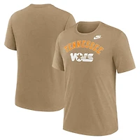 Nike Heather Light Tennessee Volunteers Legacy Arch Tri-Blend T-Shirt