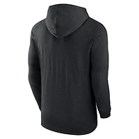 Nike Heather Miami Marlins Authentic Collection Tri-Blend Dri-FIT Hoodie