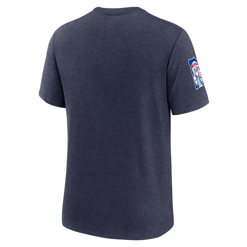 Nike Heather Minnesota Twins Cooperstown Collection Eras Tri-Blend T-Shirt