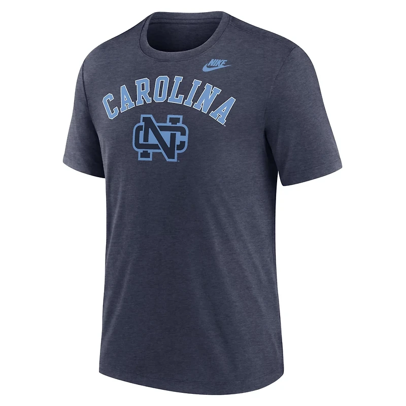 Nike Heather North Carolina Tar Heels Legacy Arch Tri-Blend T-Shirt
