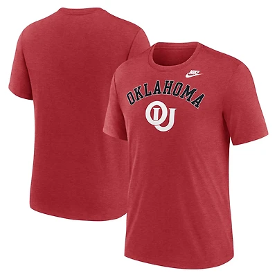 Nike Heather Oklahoma Sooners Legacy Arch Tri-Blend T-Shirt