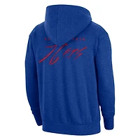 Nike Heather Philadelphia 76ers Courtside Versus Flight Pullover Hoodie