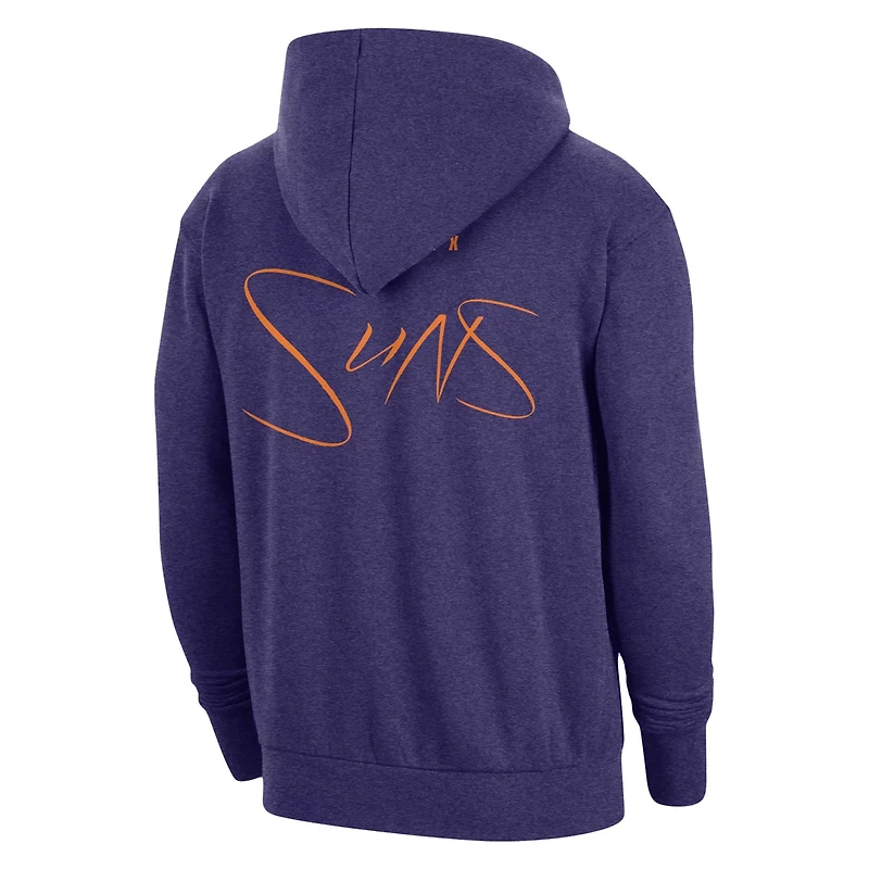 Nike Heather Phoenix Suns Courtside Versus Flight Pullover Hoodie
