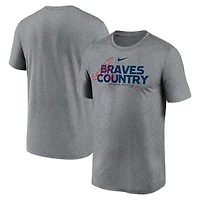 Nike Heathered Charcoal Atlanta Braves Local Rep Legend Performance T-Shirt