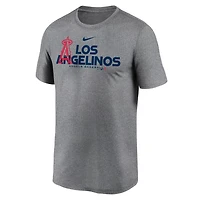 Nike Heathered Charcoal Los Angeles Angels Local Rep Legend Performance T-Shirt