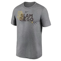 Nike Heathered Charcoal San Diego Padres Local Rep Legend Performance T-Shirt
