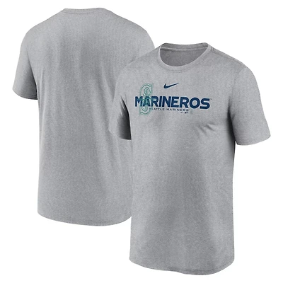 Nike Heathered Charcoal Seattle Mariners Local Rep Legend Performance T-Shirt