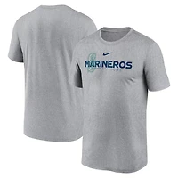 Nike Heathered Charcoal Seattle Mariners Local Rep Legend Performance T-Shirt