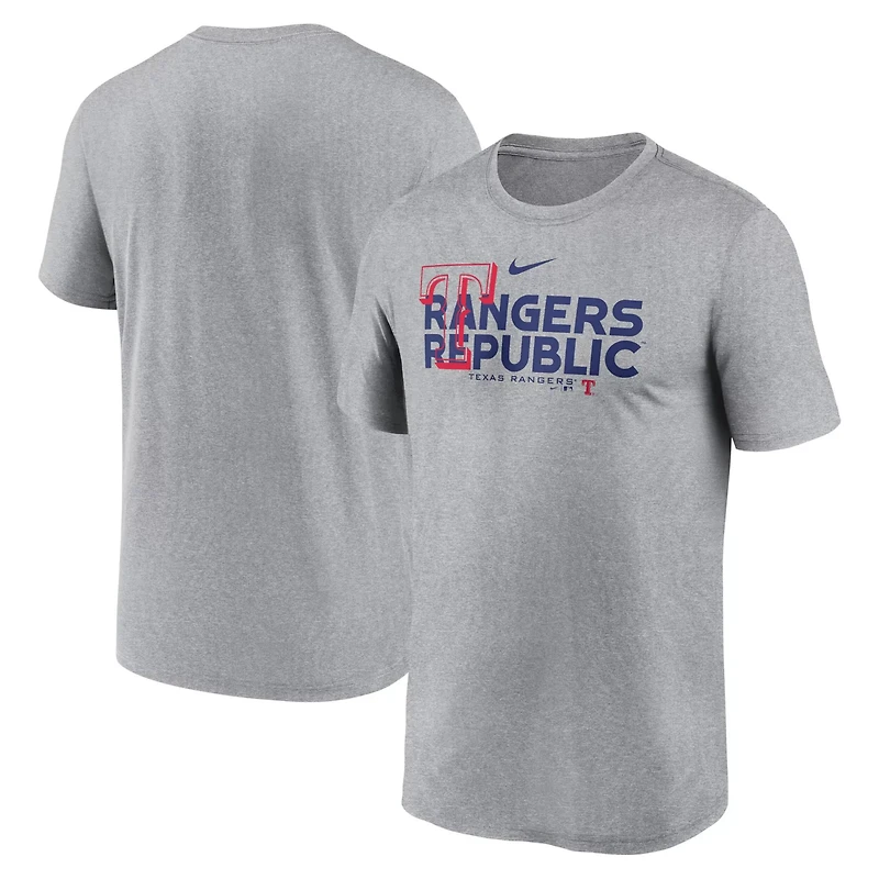 Nike Heathered Charcoal Texas Rangers Local Rep Legend Performance T-Shirt