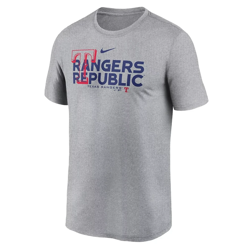 Nike Heathered Charcoal Texas Rangers Local Rep Legend Performance T-Shirt