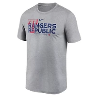 Nike Heathered Charcoal Texas Rangers Local Rep Legend Performance T-Shirt