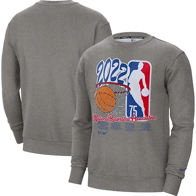 Nike Heathered Gray Team 31 NBA 75th Anniversary Fleece Sweatshirt