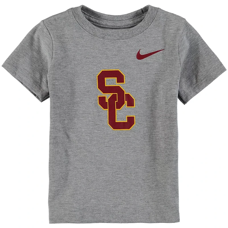 Nike Heathered Gray USC Trojans Logo T-Shirt