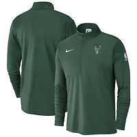 Nike Hunter Milwaukee Bucks 2024 25 Courtside Performance Half-Zip Top