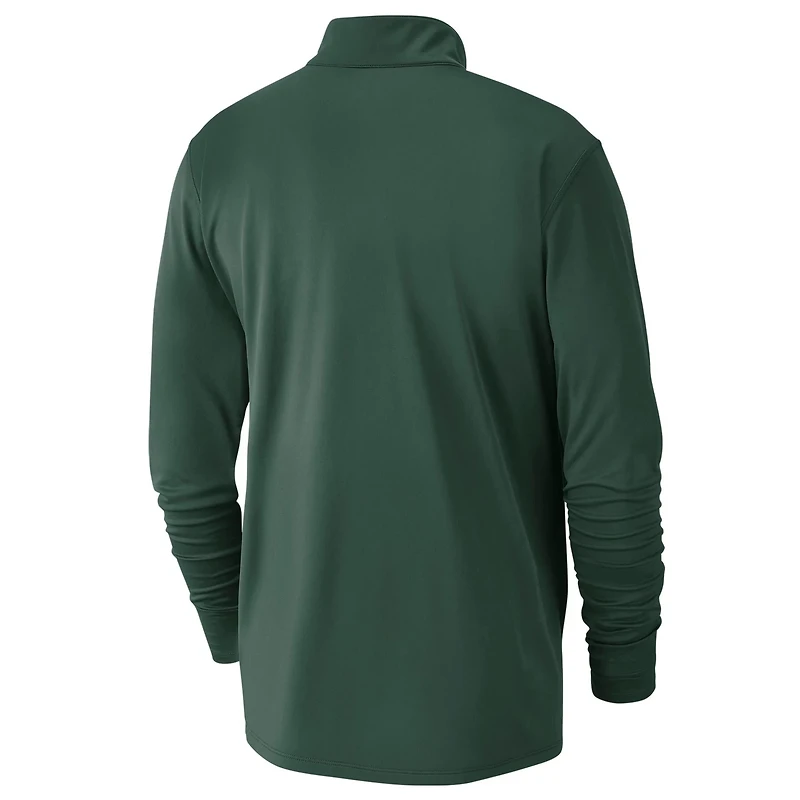 Nike Hunter Milwaukee Bucks 2024 25 Courtside Performance Half-Zip Top