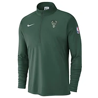 Nike Hunter Milwaukee Bucks 2024 25 Courtside Performance Half-Zip Top