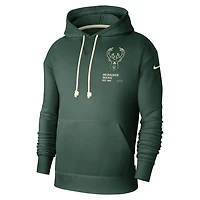 Nike Hunter Milwaukee Bucks Courtside Standard Issue Premium Performance Pullover Hoodie