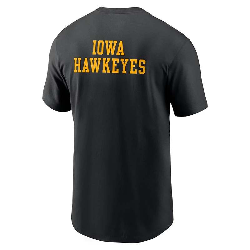 Nike Iowa Hawkeyes 2-Hit Stacked T-Shirt