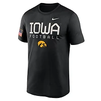 Nike Iowa Hawkeyes 2024 Military Appreciation Legend Performance T-Shirt