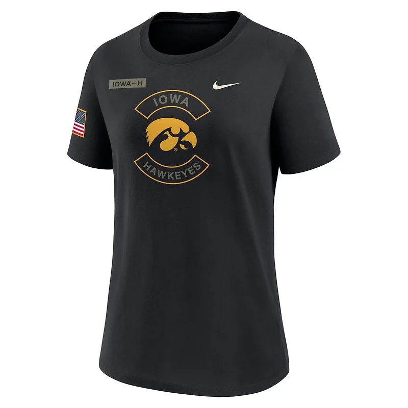 Nike Iowa Hawkeyes 2025 Military Appreciation Dri-FIT T-Shirt