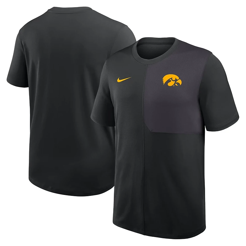 Nike Iowa Hawkeyes 2025 Sideline UV Performance Coach T-Shirt