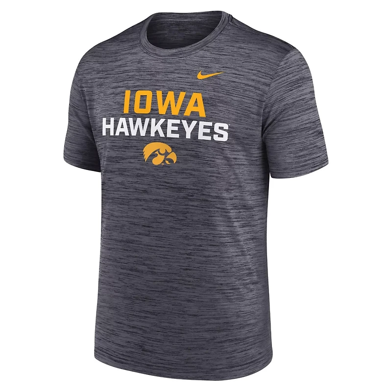 Nike Iowa Hawkeyes Campus Center Stack Velocity Dri-FIT T-Shirt