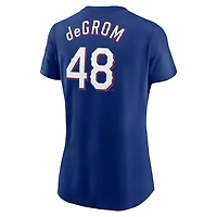 Nike Jacob deGrom Texas Rangers 2023 Name  Number T-Shirt