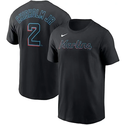 Nike Jazz Chisholm Jr Miami Marlins Name  Number T-Shirt