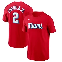 Nike Jazz Chisholm Miami Marlins City Connect Name  Number T-Shirt