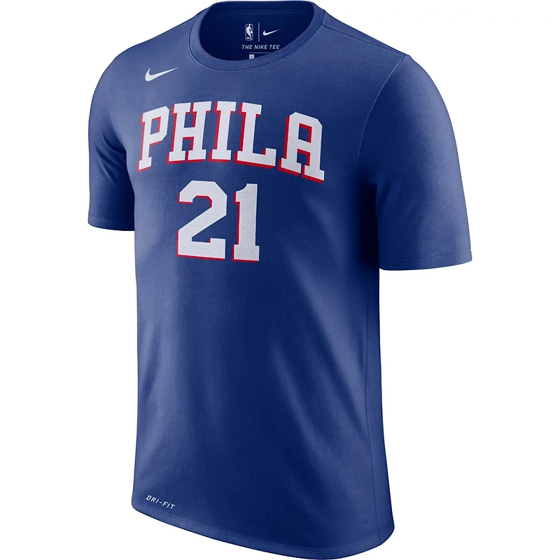 Nike Joel Embiid Philadelphia 76ers Player Name  Number Performance T-Shirt