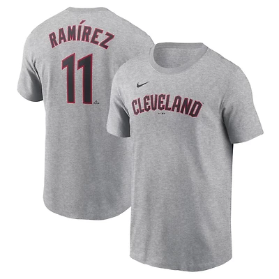 Nike Jos Ramrez Cleveland Guardians Fuse Name  Number T-Shirt