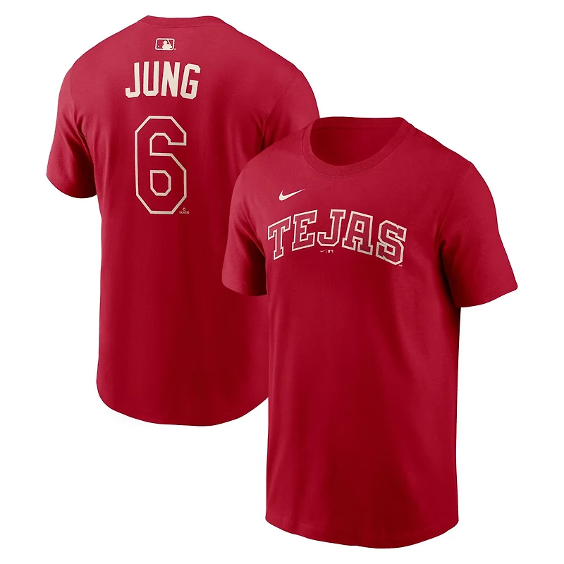 Nike Josh Jung Texas Rangers 2026 City Connect Name Number T-Shirt