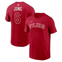 Nike Josh Jung Texas Rangers 2026 City Connect Name  Number T-Shirt