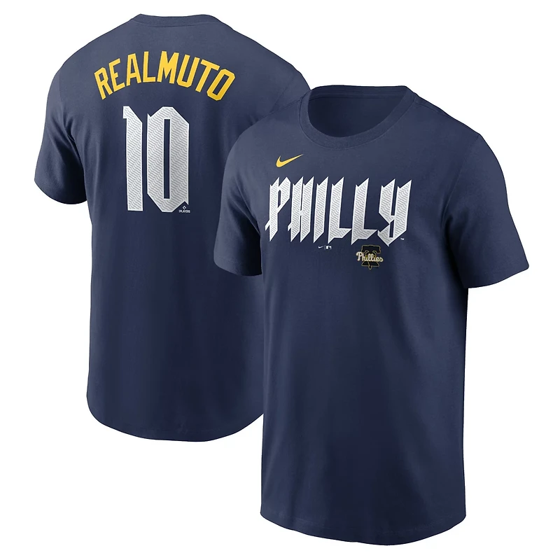 Nike JT Realmuto Philadelphia Phillies 2024 City Connect Fuse Player Name  Number T-Shirt