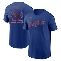Nike Juan Soto New York Mets Fuse Name  Number T-Shirt